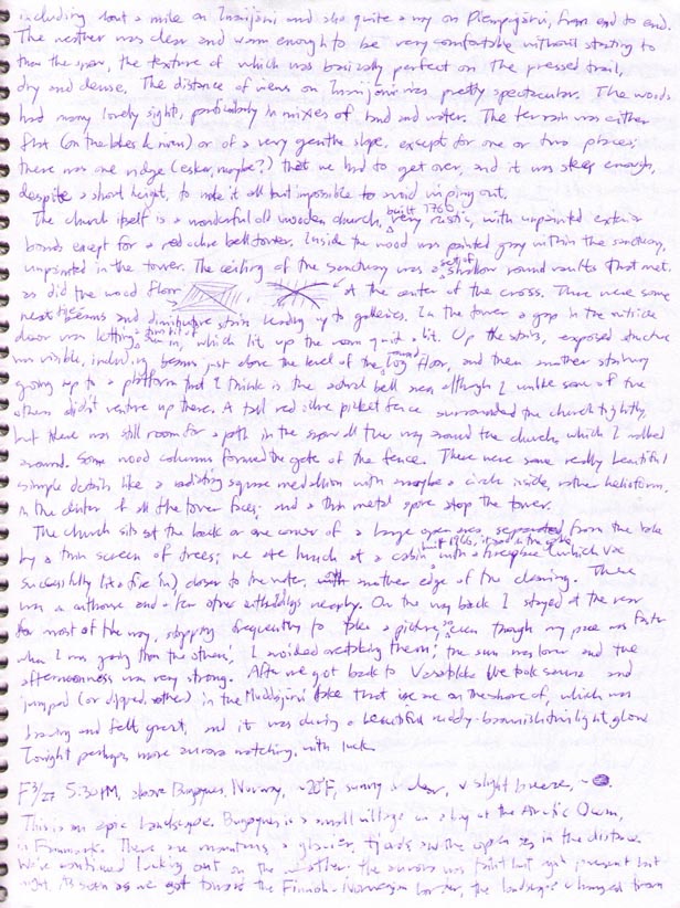 Small scan of nature journal page 6.