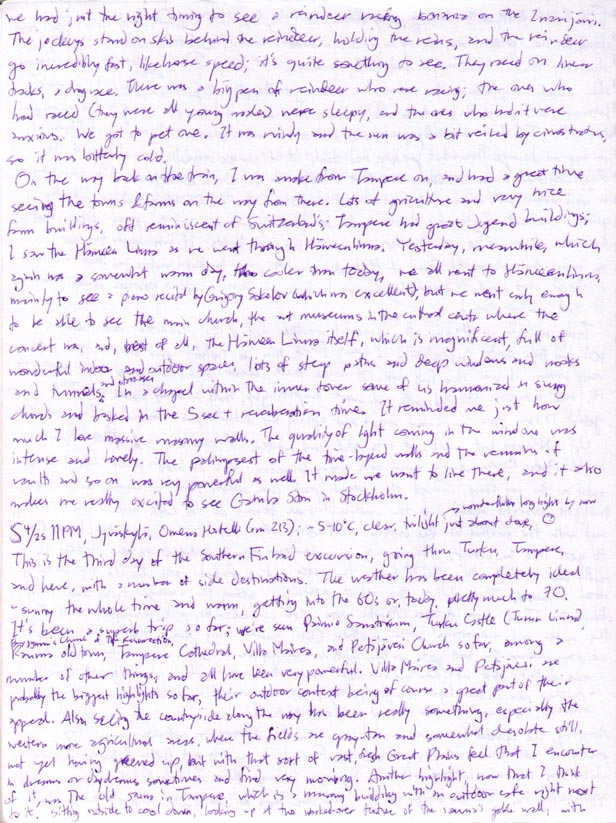 Small scan of nature journal page 9.