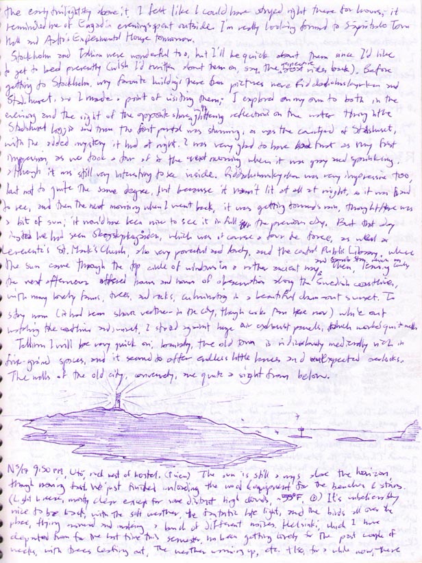 Small scan of nature journal page 10.