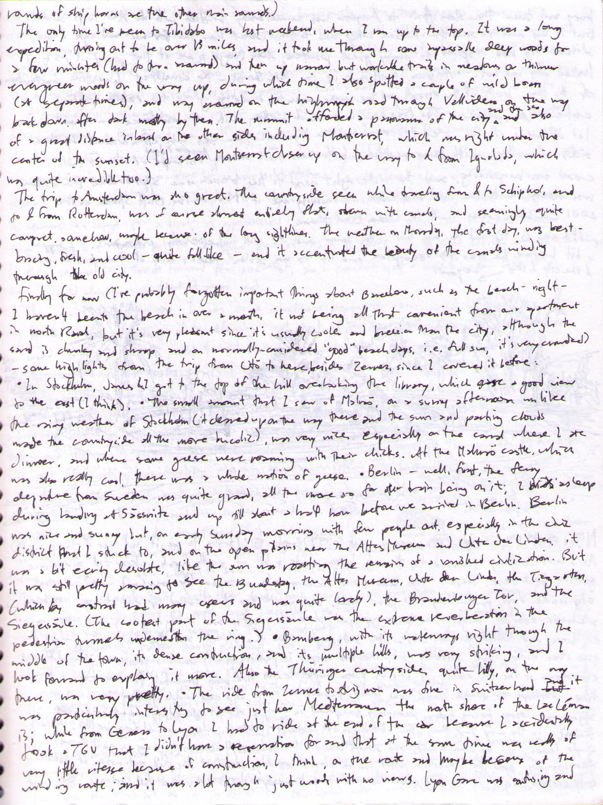 Large scan of nature journal page 12.