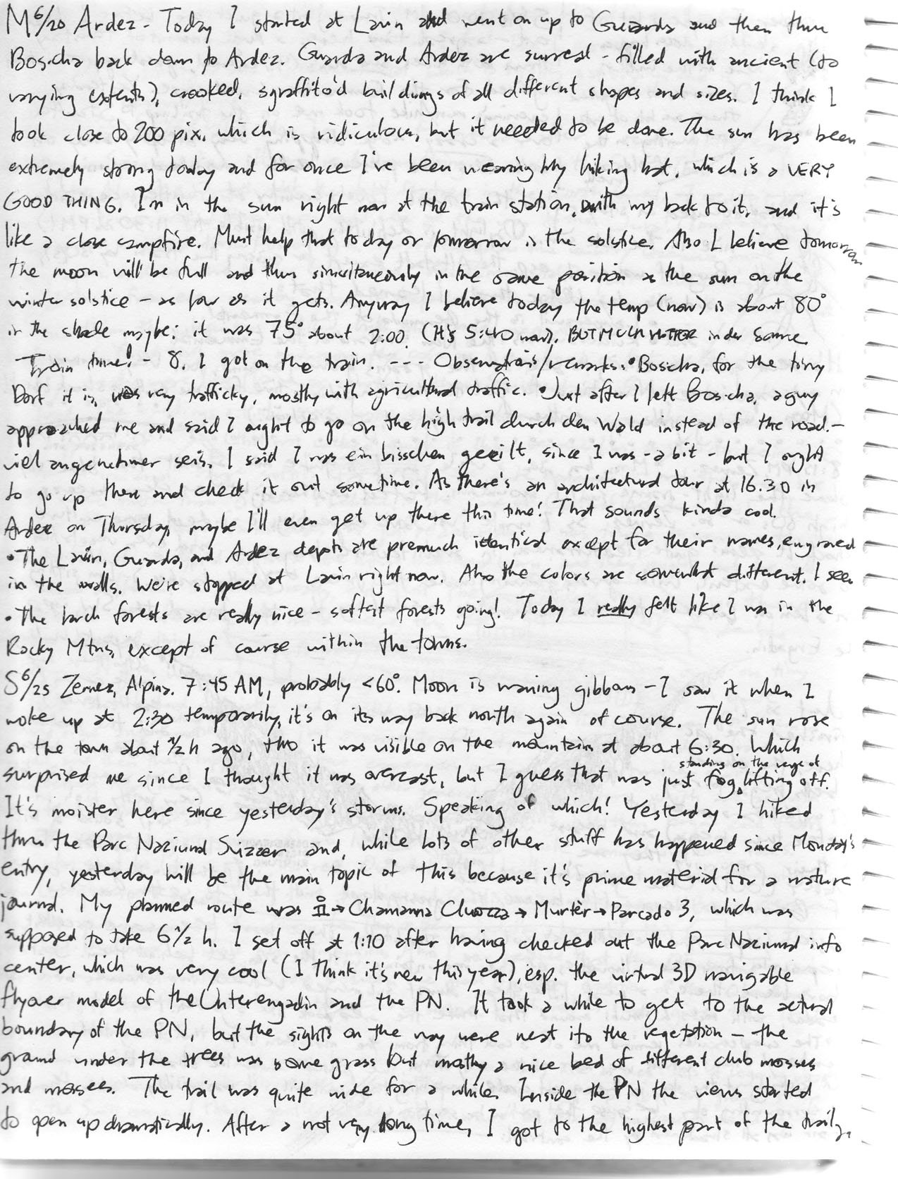 Nature journal page 7, large size