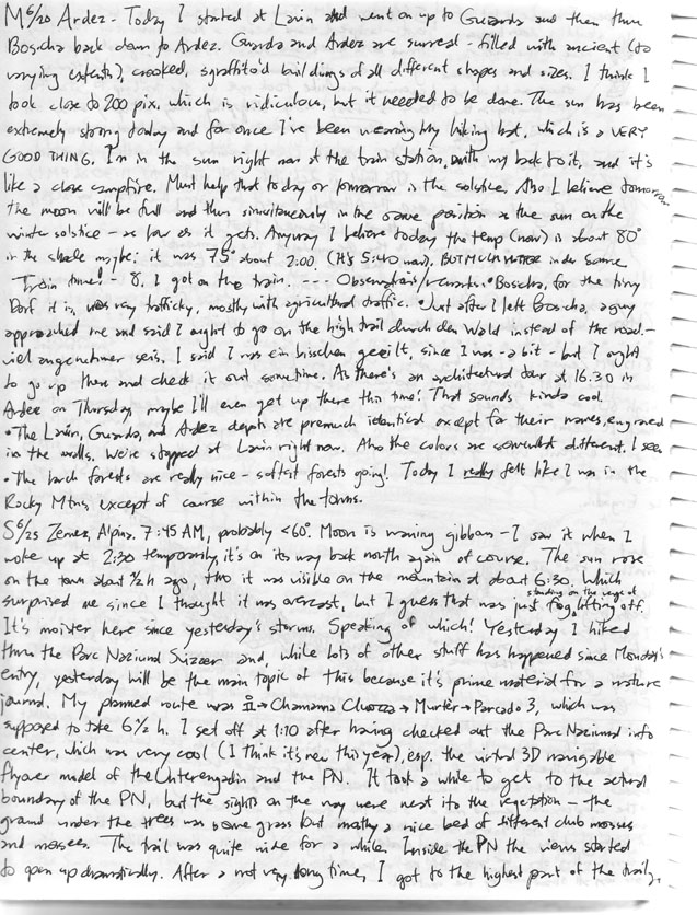 Nature journal page 7