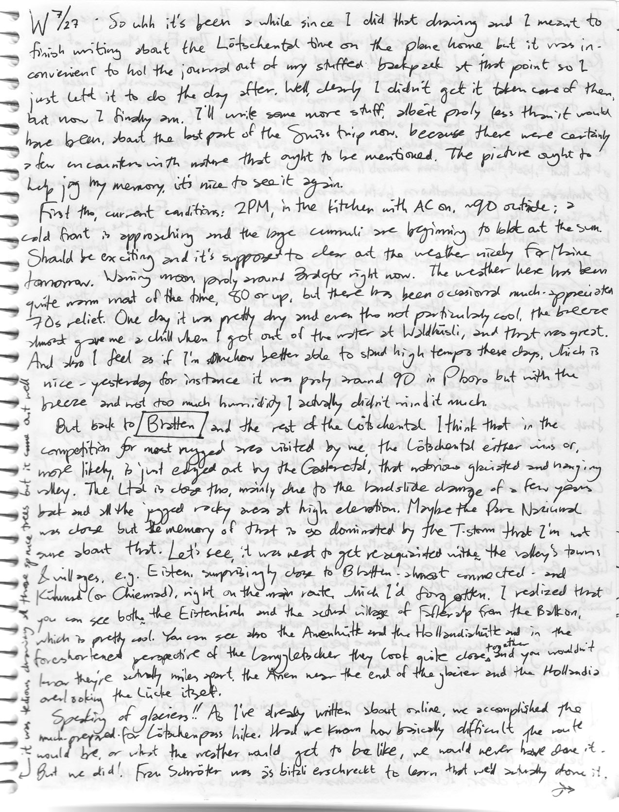 Nature journal page 12, large size