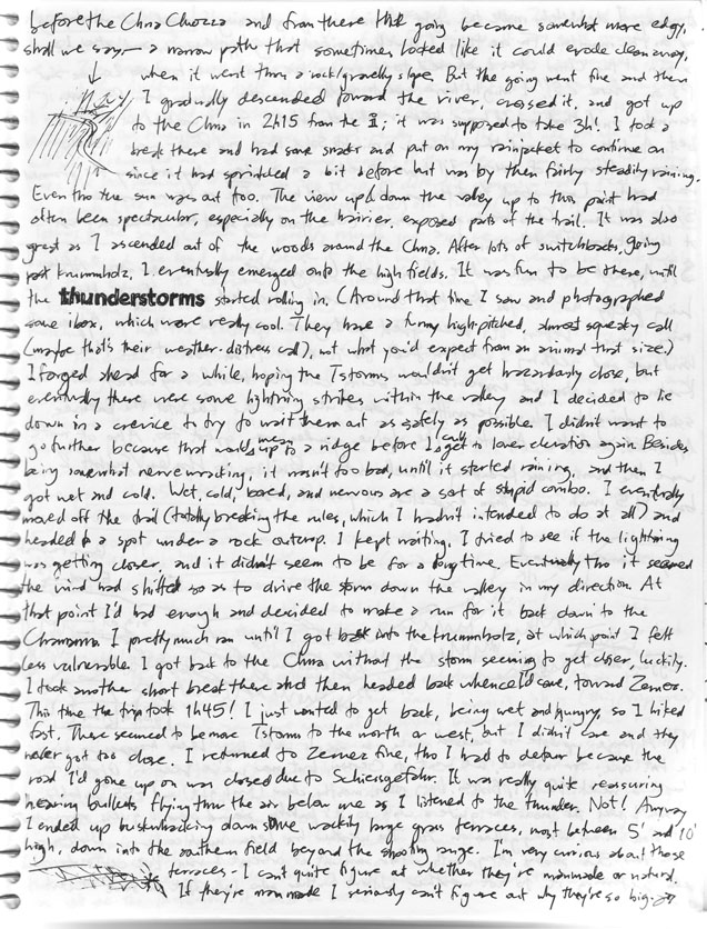 Nature journal page 8